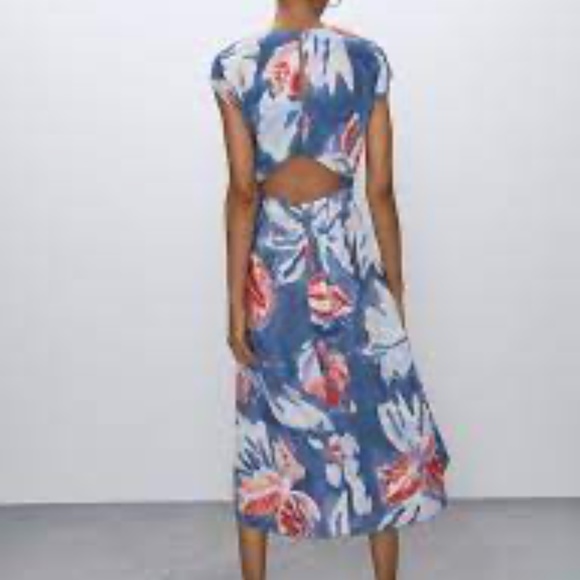 NWT Aritzia Hamptons Midi Floral Dress - Picture 6 of 6